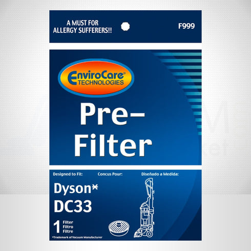 EnviroCare Dyson Replacement Pre Motor Vacuum Filter for DC33 (F999)