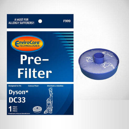 EnviroCare Dyson Replacement Pre Motor Vacuum Filter for DC33 (F999)