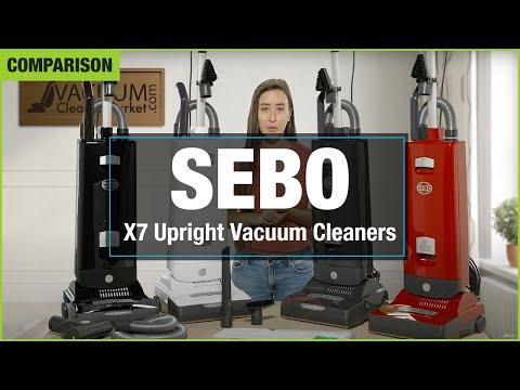 SEBO Automatic X7 Premium Upright Vacuum Cleaner 91542AM (White)