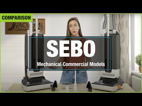SEBO 350 MECHANICAL Commercial Grade Upright Vacuum Cleaner 91313AM (Gray)