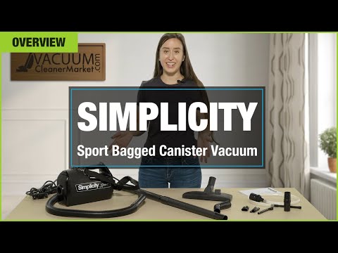 Simplicity Sport Bagged Canister Vacuum Cleaner