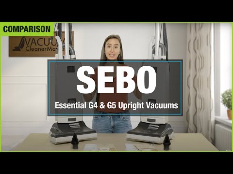 SEBO Essential G4 Upright Vacuum Cleaner 90406AM (Gray)