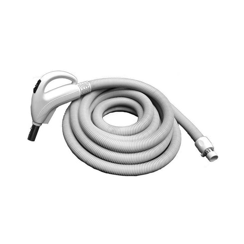 Central Vacuum Low Voltage Hose- 35 Foot- Fits Button Lock and Friction Fit