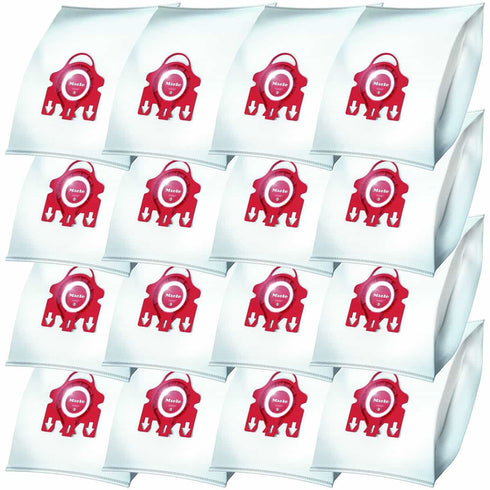 Miele Performance Pack - 16 FJM AirClean 3D Vacuum Bags & 1 SF-HA50 HEPA Filter