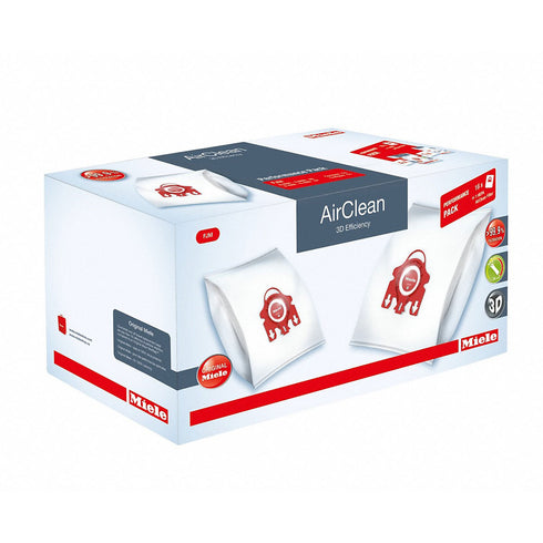 Miele Performance Pack - 16 FJM AirClean 3D Vacuum Bags & 1 SF-HA50 HEPA Filter