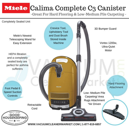 Miele Complete C3 Calima SGFE0 Canister Vacuum