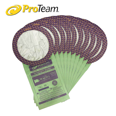 ProTeam 10 QT #104544 Intercept Micro Filter Vacuum Bags- 10 Pack