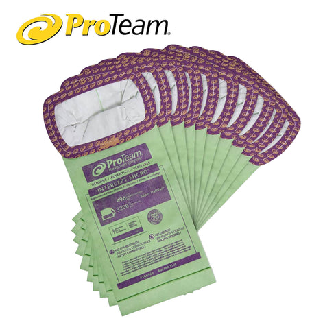 ProTeam 10 QT #106960 Intercept Micro Filter Vacuum Bags- 10 Pack