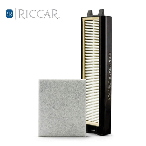 Riccar Clean Air Upright Deluxe HEPA and Electrostatic Charcoal Filter Set (R25D)