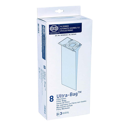 Sebo X, G , C , 370 Series Ultra Vacuum Bags # 5093AM