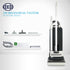 SEBO 300 MECHANICAL Commercial Grade Upright Vacuum Cleaner 91303AM (Gray)