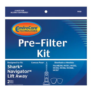 Shark Navigator Lift-Away NV350 Foam & Felt Filters