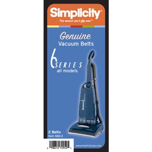 Simplicity 6 Series SB6-2 Vacuum Belt (2 pack)