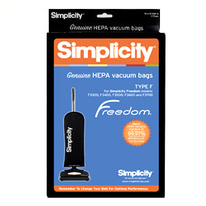 Simplicity Type F Freedom HEPA Vacuum Bags SFH-6