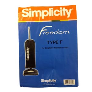 Simplicity Type F Freedom Paper Vacuum Bags 6 Pack (SF-6)