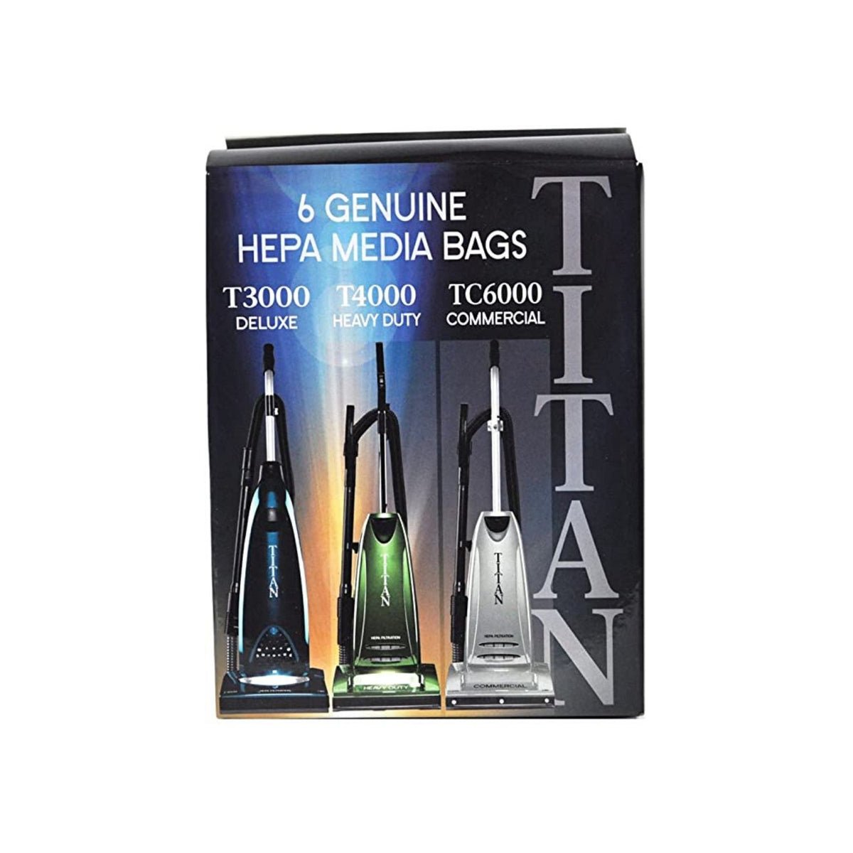 12 Sacchetti Sottovuoto HEPA Per Aspirapolvere Titan T3000 T4000 TC6000 TUV-H