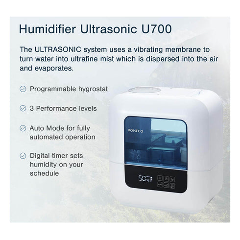 BONECO - Warm & Cool Mist Ultrasonic Humidifier U700