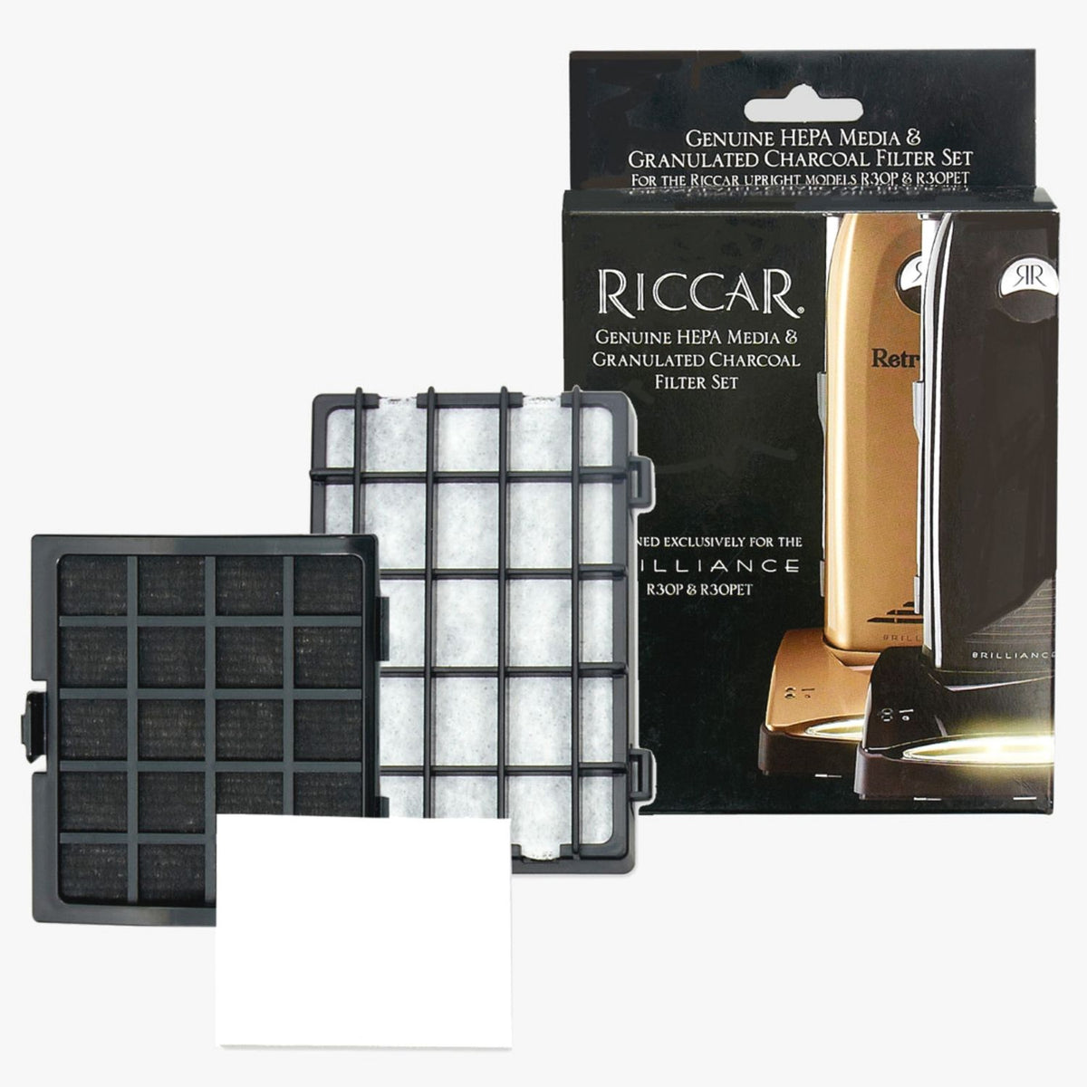 Riccar HEPA Media and Charcoal Brilliance Filter Set (R30P ...