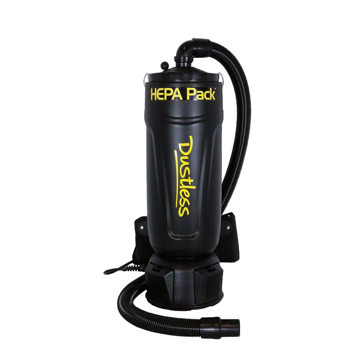 Dustless 2.5 Gallon HEPA BackPack Vacuum Black VacuumCleanerMarket