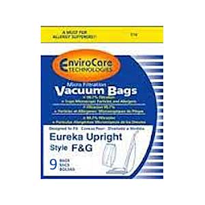 Eureka Style F&G Upright Vacuum Cleaner Bags 2 Pk Made By Super G Company